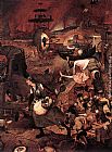 Pieter The Elder Bruegel Canvas Paintings - Dulle Griet (detail)